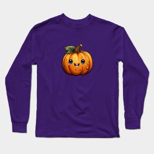 Cute Happy Pumpkin 004 Long Sleeve T-Shirt